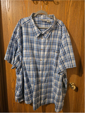 Men's King Size Casual Button Down Shirt 6XL